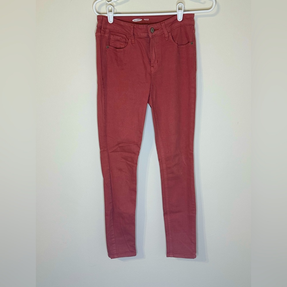 Old Navy Red Rockstar Super Skinny Jeans, Size 4